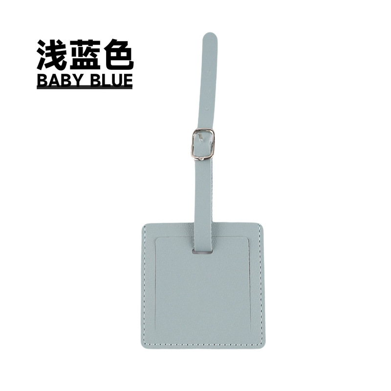 クロスボーダーバ�ードタグ pu レザーマルチカラースポットスーツケースフリップタグタグ荷物タグカスタムロゴ|undefined