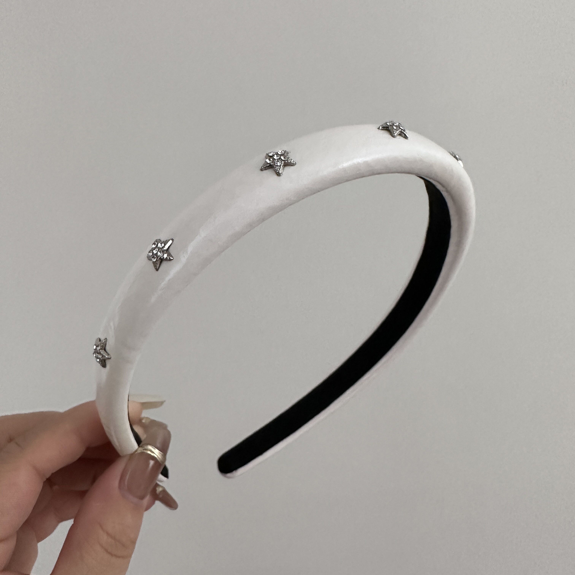 Fascia per capelli con stella della personalità della Corea del Sud per le donne, semplice, per il lavaggio del viso, con bordo stretto, con teschio alto, dolce, temperamento fresco, accessori per capelli_voghion.com