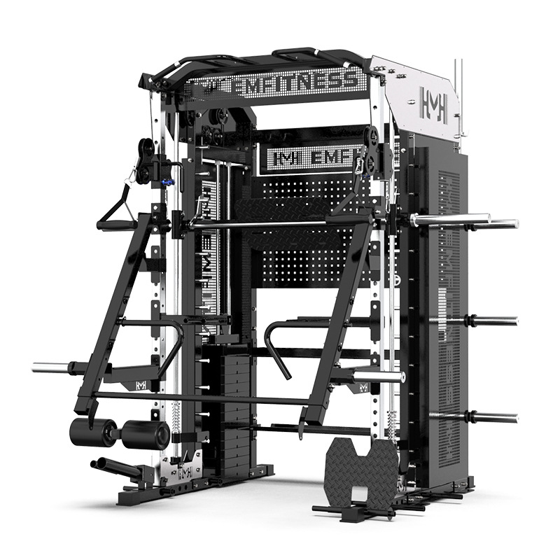 Equipos de gimnasio de pórtico máquina de Smith entrenador integral multifuncional doméstico de cuclillas comerciales de empuje horizontal