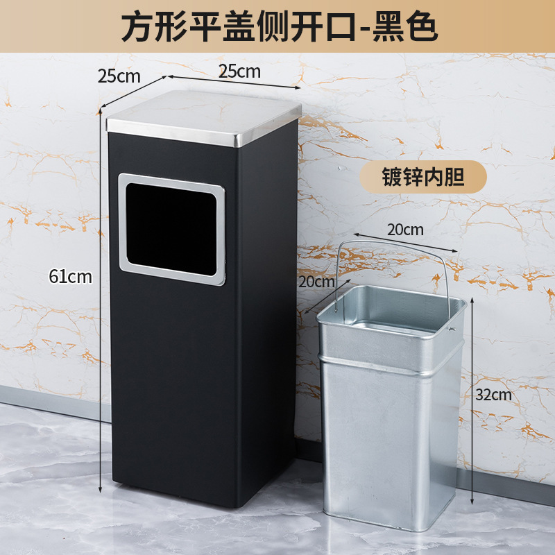 不锈钢酒店大堂垃圾桶烟蒂柱灭烟桶带烟灰缸室外吸烟区电梯口立式|undefined