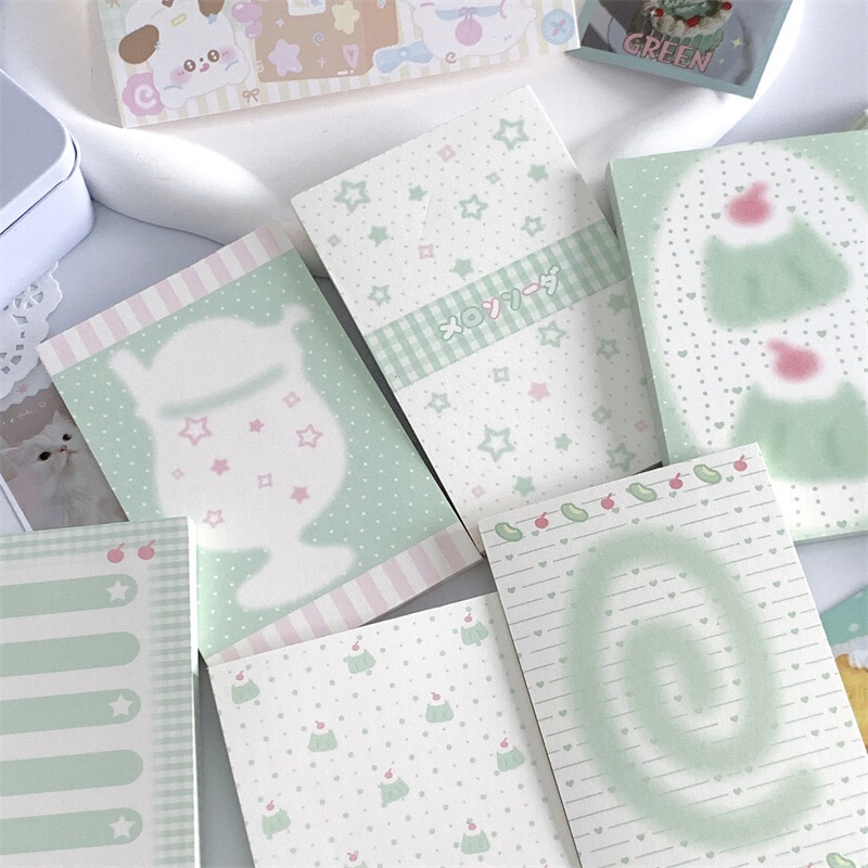 韓系ins風便箋本かわいい粘りのない伝言メモ帳学生高颜値手帳素材本|undefined
