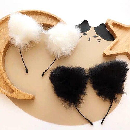 Cat ear headbands, fun accessories, internet celebrity photoshoots, Japanese cos anime headbands, cute cat ears headwear matching