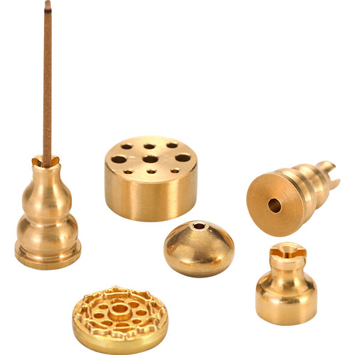 Thread incense insert tray incense holder compact household gourd small incense insert portable multi-purpose incense burner accessories bracket copper base ornaments