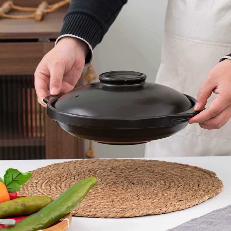 干燒不裂酒店飯店商用淺口鍋明火耐高溫饞嘴魚黃燜雞陶瓷砂鍋燉鍋