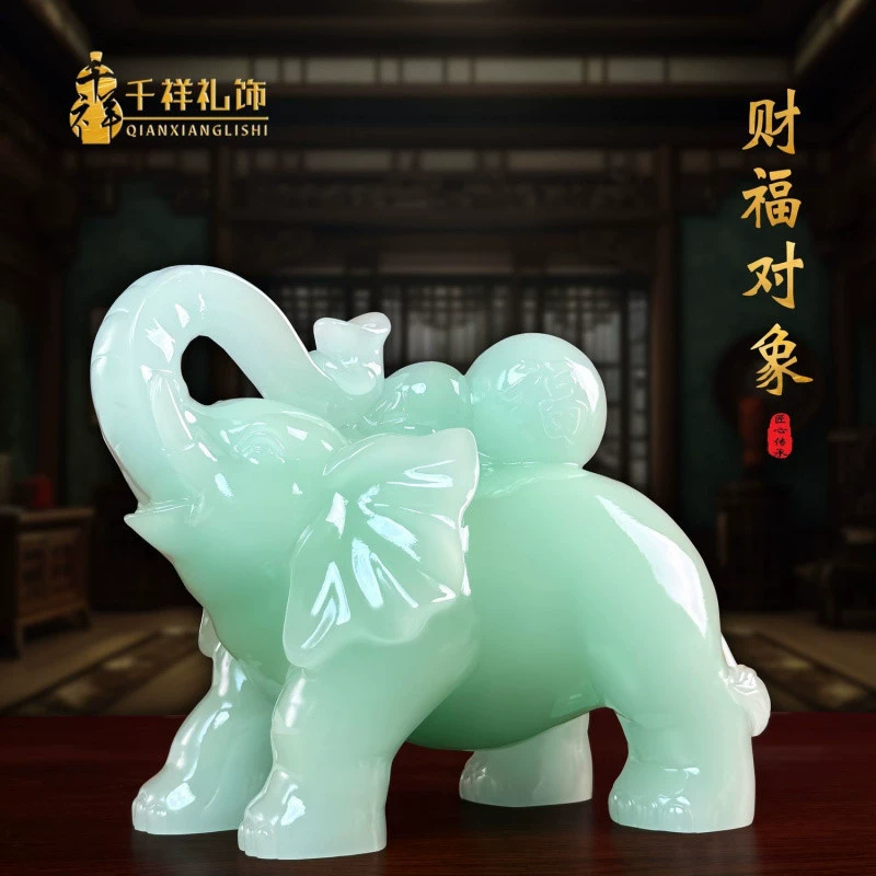 Украшения, привлекающие удачу, счастливый слон, слоненок, пара домашних гостиных, офисных магазинов, украшения в китайском стиле и подарки.