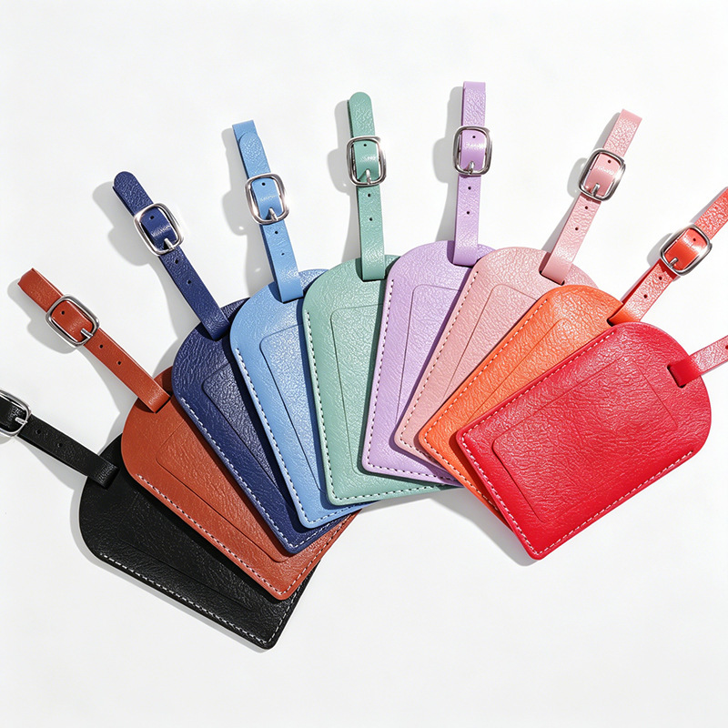 New multi-color PU luggage tag, creative airplane boarding tag, travel luggage tag, checked baggage identification name tag New multi-color PU luggage tag, creative airplane boarding tag, travel luggage tag, checked baggage identification name tag