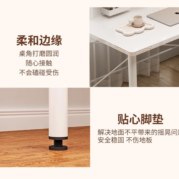 Escritorio de la computadora escritorio estantería escritorio integrado dormitorio hogar Escritorio de oficina individual Workbench estudiante estudio Escritorio