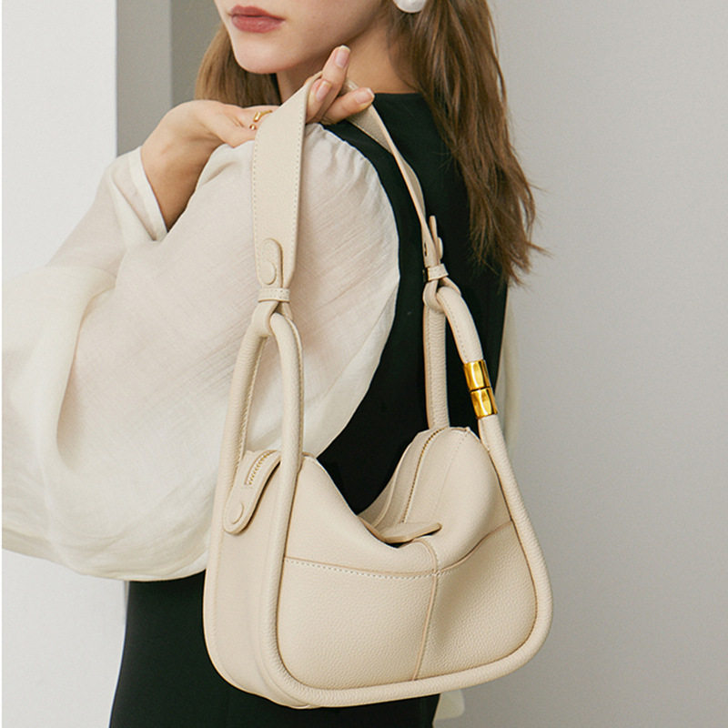 Spring/Summer 2026 New Arrival Top Grain Cowhide Leather Tote Bag For Women Versatile Genuine Leather Shoulder Handbag