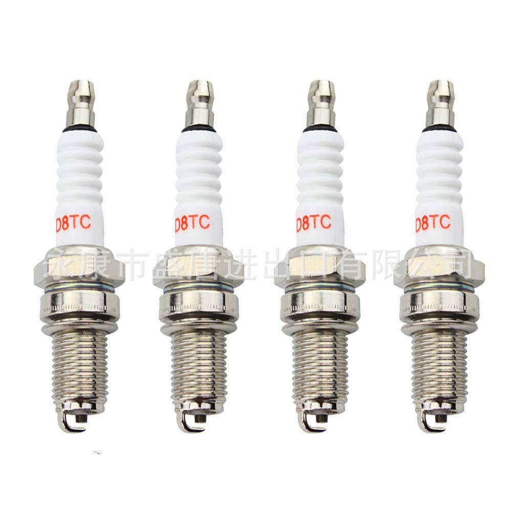 4 One set/Dajiang D8TC spark plug replace CG 125cc 150cc 200cc 200cc 250cc