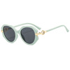 Retro sunglasses, fashionable mannequin head, glasses solar-powered, European style