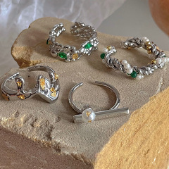 Sophisticated, minimalist, and understated&mdash;unique, handcrafted lava-inspired hip-hop-style adjustable couple rings with a personal touch.