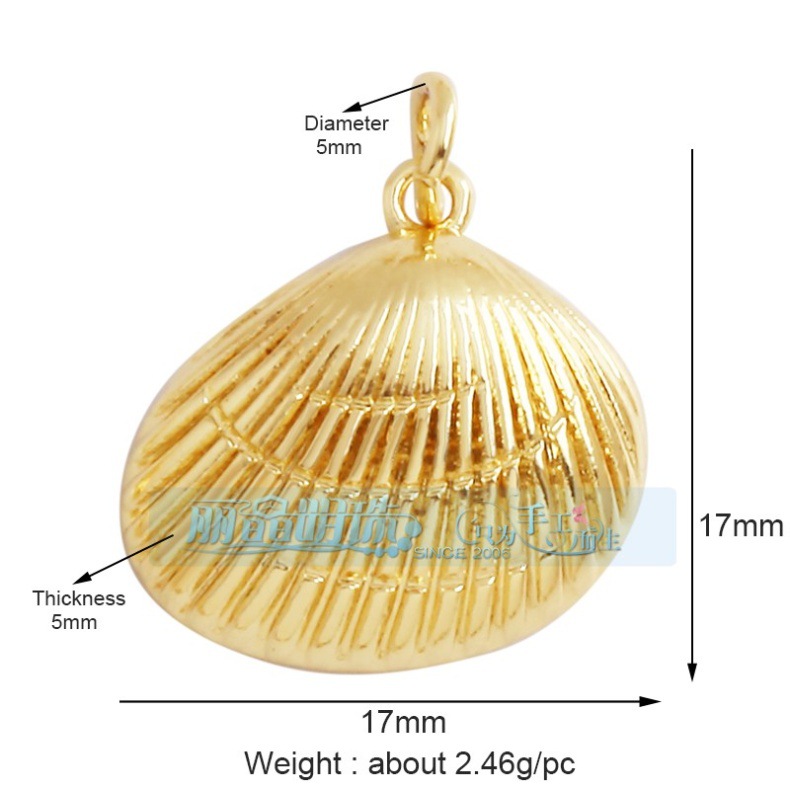 2g Weight Pendant Jewelry Making Type 18K Gold Plated Plating Material DIY Jewelry Accessories Classification 1 Piece Quantity Copper Material Scallop, Starfish, Conch Pattern All Seasons Season Marine Style Style 1 Piece Copper 18K Gold Plated Scallop Starfish Conch Pendant 6
