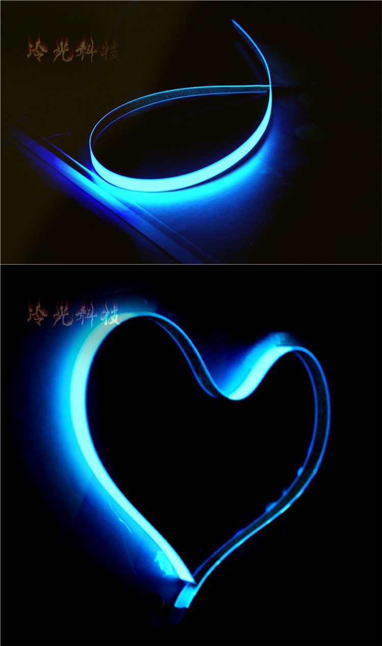 Graphite Cold Light Board High Brightness El Cold Light Source Luminous Sheet Cold Light Sheet Can Be Cut Ultra-Thin Advantages Color Message