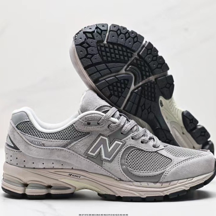 純粋なオリジナル莆田靴 nb2002r クラシックグレー通気性レトロオリジナルグレー男性と女性のお父さん靴スポーツシューズランニングシューズ|undefined