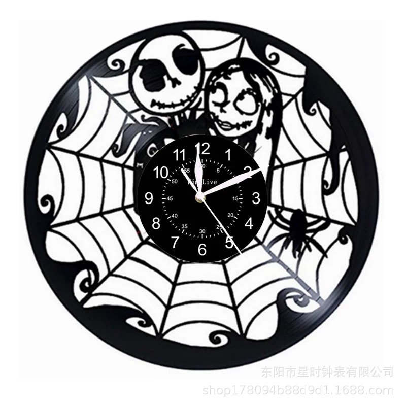 Reloj de pared grabado de vinilo personalizado Retro decoración de la sala de estar arte de pared reloj antiguo reloj de casa