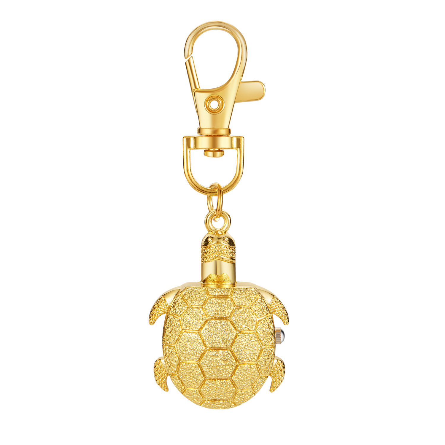Popular keychain retro cartoon turtle pocket watch Longevity Turtle creative keychain pocket watch