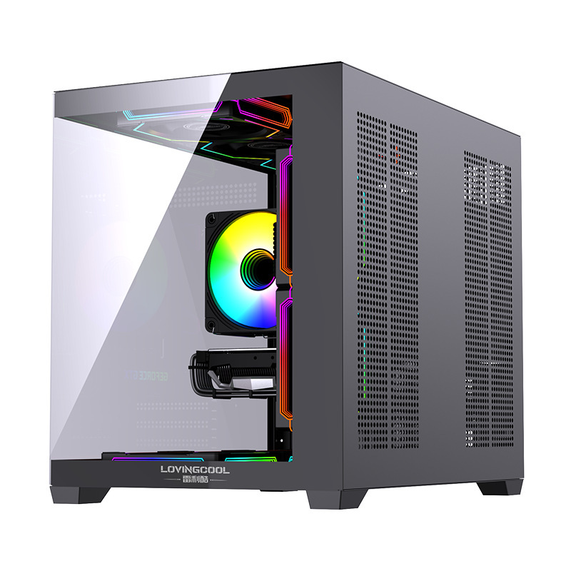 LOVINGCOOL クロスボーダーパノラマコンピュータケースデスクトップeスポーツゲームケースパノラマ強化ガラスケース|undefined