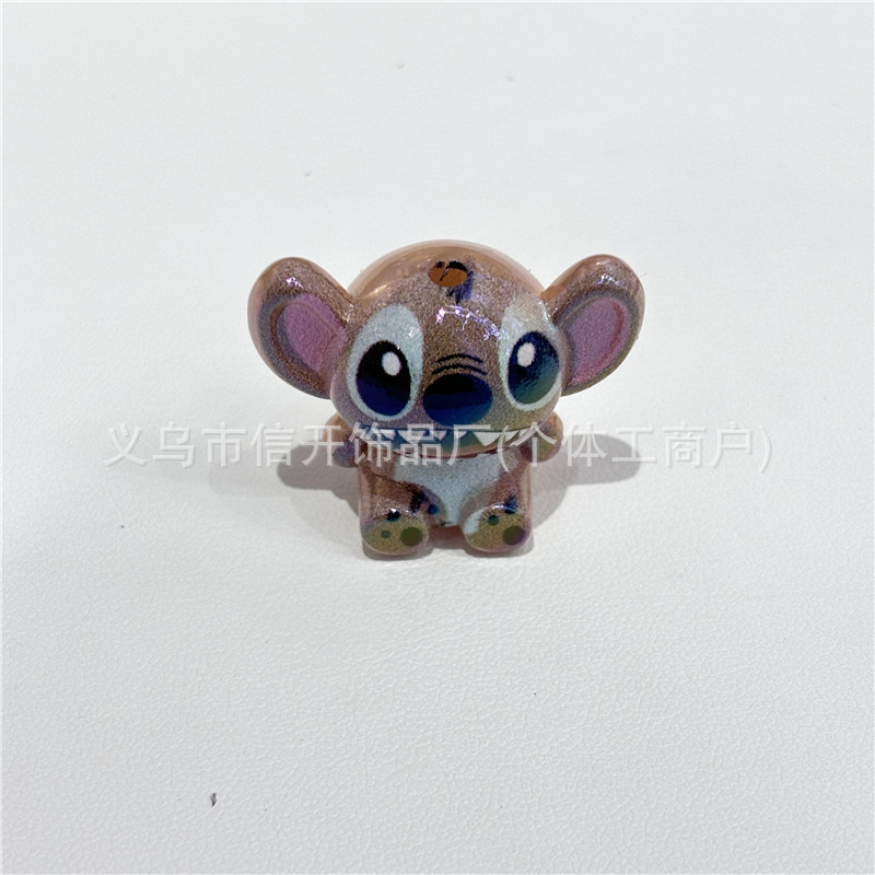 穴付きアクリル漫画ステッチビーズペンアクセサリー携帯電話チェーンキーバッグチェーン diy 手作りジュエリー材料|undefined