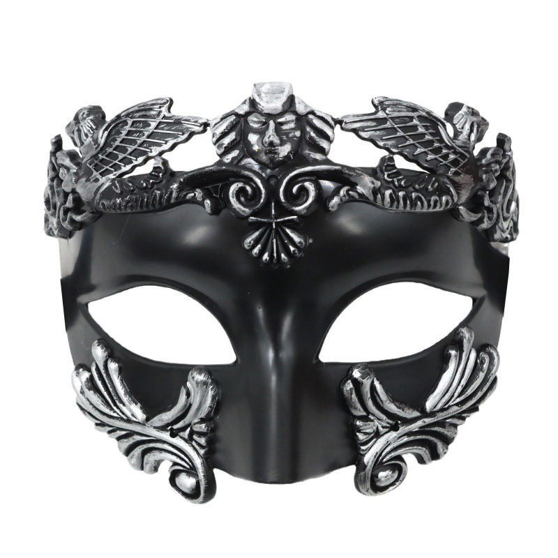 Estilo explosivo transfronterizo, fiesta de bar, fiesta de carnaval, accesorios de fiesta de Halloween, máscara de hombre de estilo romano retro de alta gama