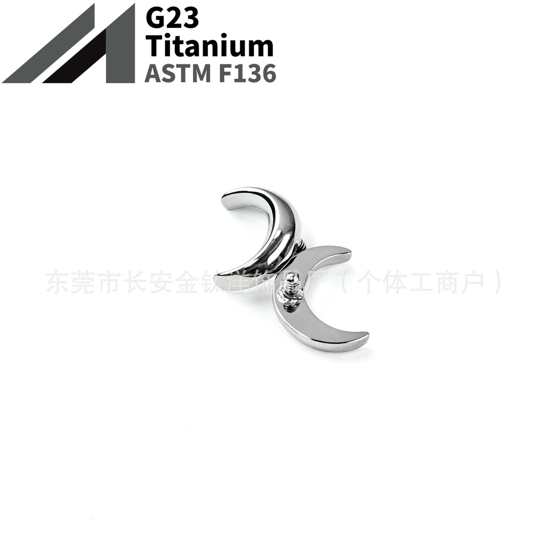 16G labret stud size and finish detail