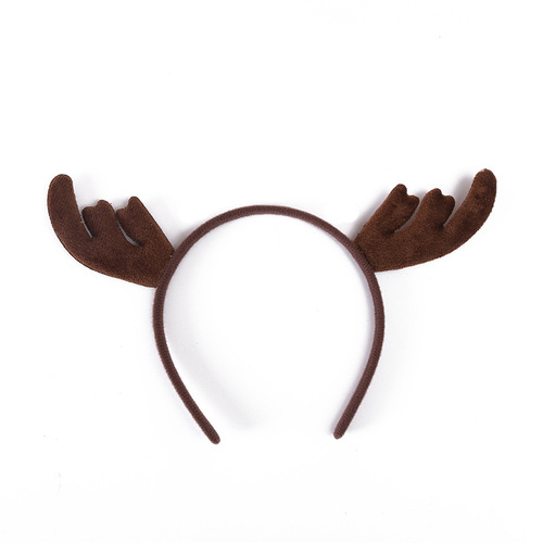 Christmas reindeer antler headband hair clip for women, deer forest system birthday party hair accessory decoration headband
