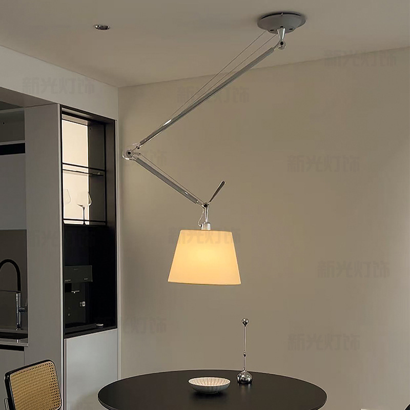 Adjustable Study Room Vintage Dining Room Chandelier Tolomeo Swing Arm Parchment Paper Nordic Minimalist Bedroom Designer Lamp