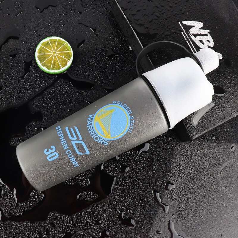 Basketball Water Bottle Irving Kobe Curry Multifunctional Portable Frosted Spray Water Bottle for Students Military Training Trendy Sports Basketball Water Bottle Irving Kobe Curry Multifunctional Portable Frosted Spray Water Bottle for Students Military Training Trendy Sports