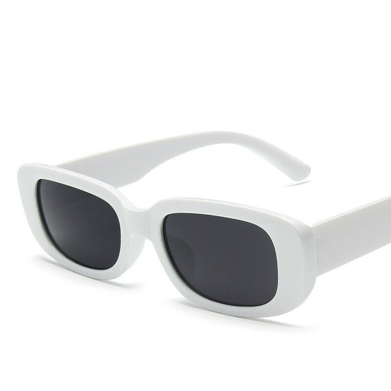 Sunglasses (TikTok) Rectangular Hip-Hop Style, Fluorescent Lenses, Solar-Activated