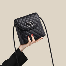 包包女式2025新款秋冬真皮女包斜挎包水桶包菱格小包单肩包箱包