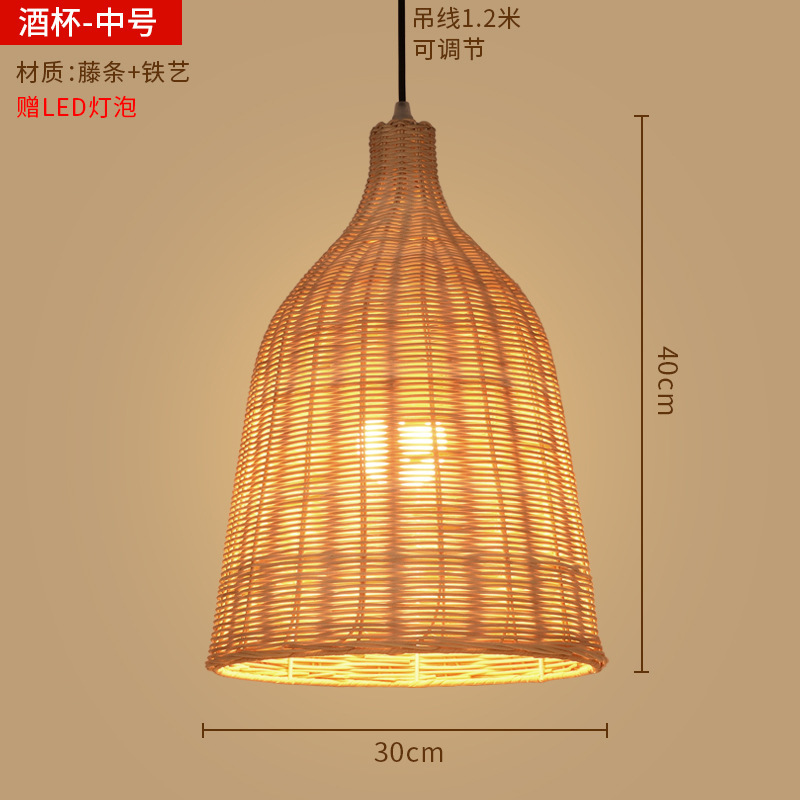 竹ランタンシャンデリア新しい中華レストラン竹アートランプショップ商業ケータリング禅茶室日本製織物ランプシェード|undefined