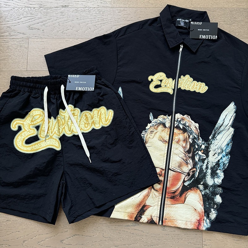 2026 nueva marca de tendencia de comercio exterior transfronterizo MIXEDMOTION camiseta de algodón de manga larga lavado con agua hace viejas calles sueltas