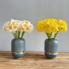 越境貿易造花8頭 水仙 家庭装飾小物 フレッシュな雰囲気の野花 工場卸売 新商品