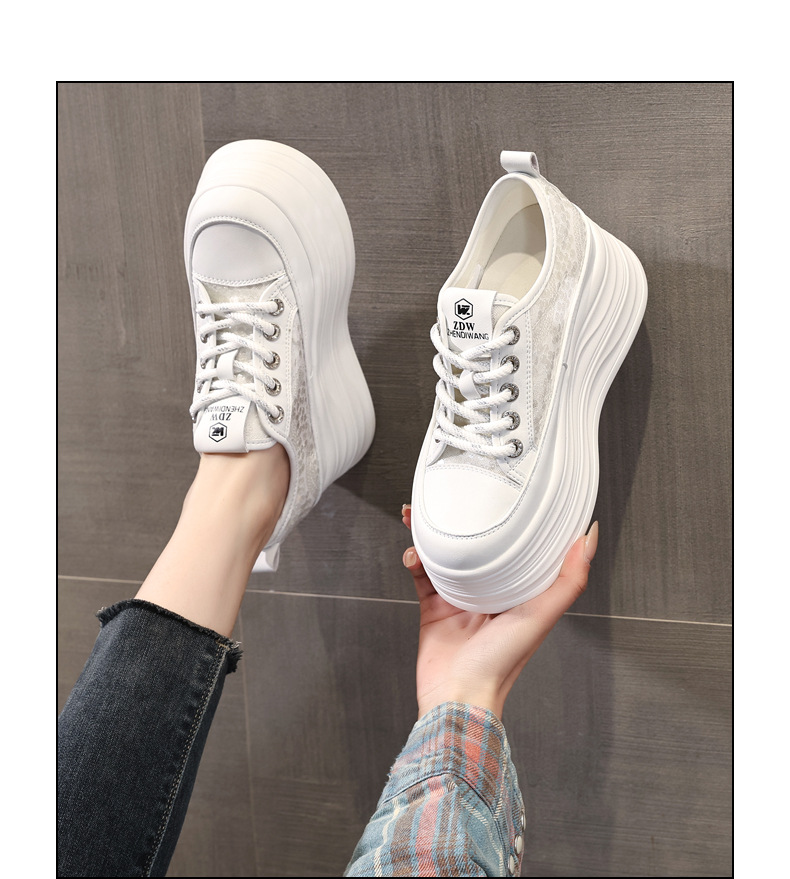 Giày sneaker nữ đế dày lót lưới thoáng khí phối sequin trắng dễ phối đồ — Màu đen chi tiết 14