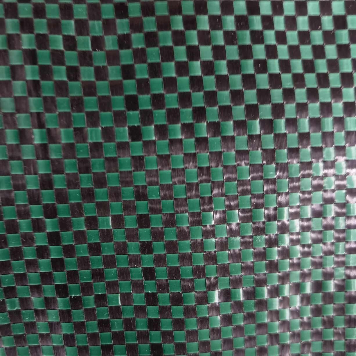 生产黑绿格编织布园林垃圾袋面料手提袋编织复合 涂膜编织布