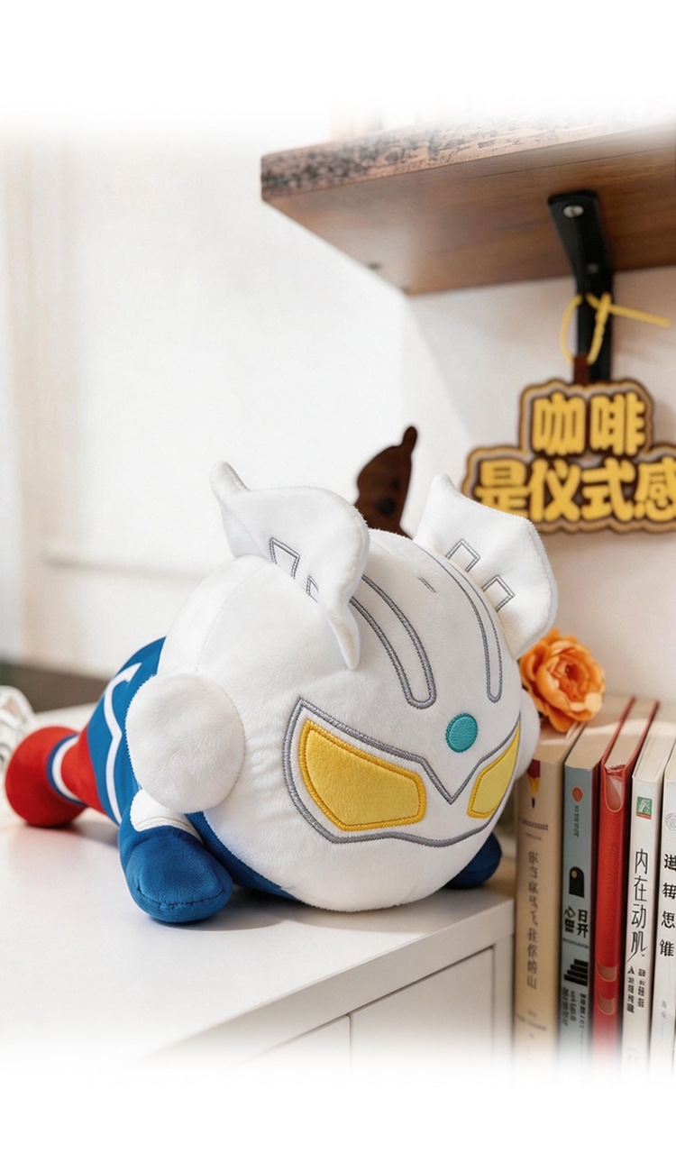 Ultraman Tiga Flying Plush Doll Children's Comfort Toy Boy Sleeping Pillow Birthday Gift Stuffed Doll