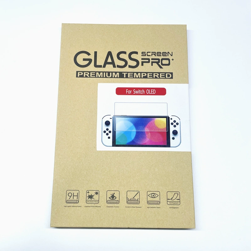 Защитная стеклянная пленка для экрана tempered glass (Nintendo Switch / Switch OLED / Switch Lite / Switch 2), HD и фиолетовый, arc edge