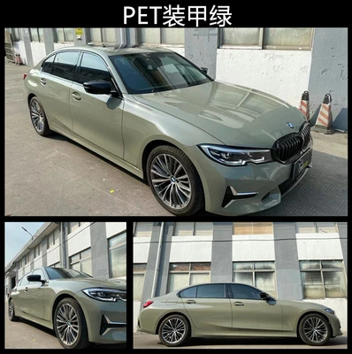 Khaki Green Milan Motorcycle Modified — Auto Color Change Film - pet-armor-green-whole-roll