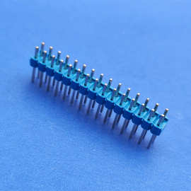 2.54间距彩色排针单排双排适用于PCB板对比板连接器多P位长短可定