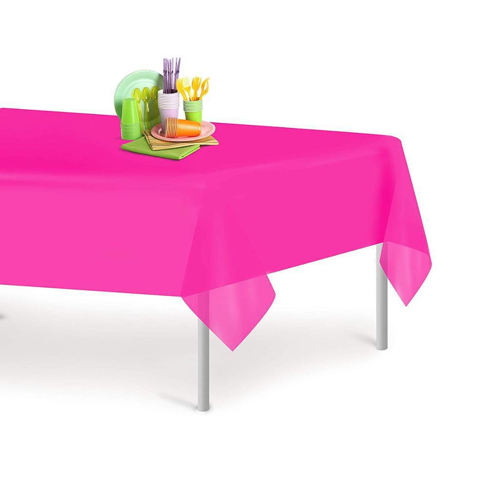 Mantel Desechable de Color Sólido, Mantel de Plástico PE Impermeable y Resistente al Aceite, Engrosado, para Hotel, Hogar, Fiesta, Venta al por Mayor, Mesa de Comedor