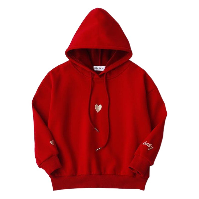 2023 nuevo suéter especial de invierno forrado de lana ropa de Año Nuevo bordado rojo estilo coreano ropa padre-hijo mono de mujer