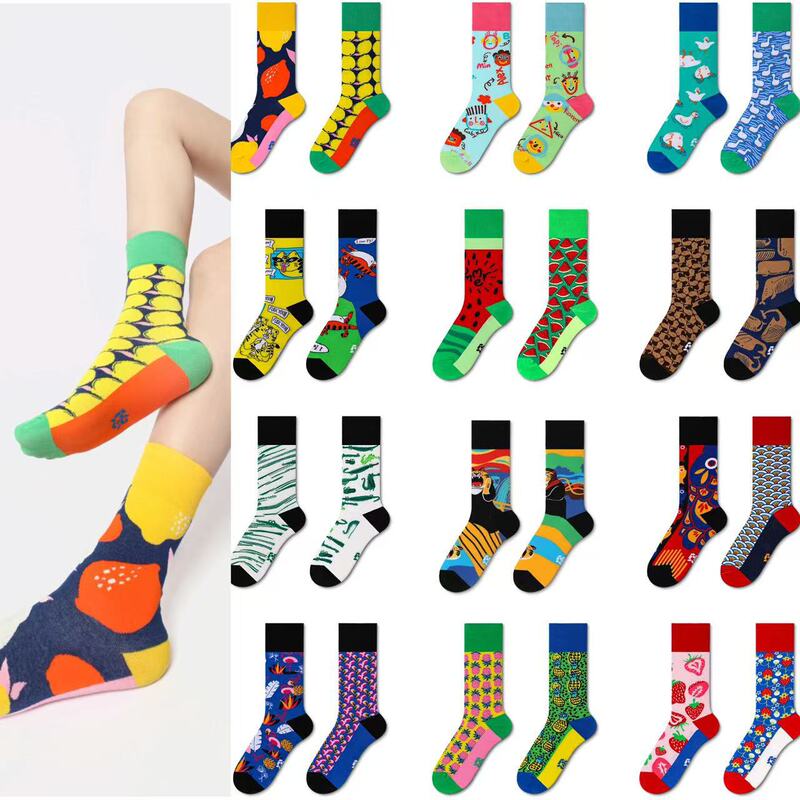 European and American New Ab Socks Combed Cotton Mid-Calf Socks Export Socks Personalized Casual Sports Trendy Socks Wholesale Men's Socks Women's Socks