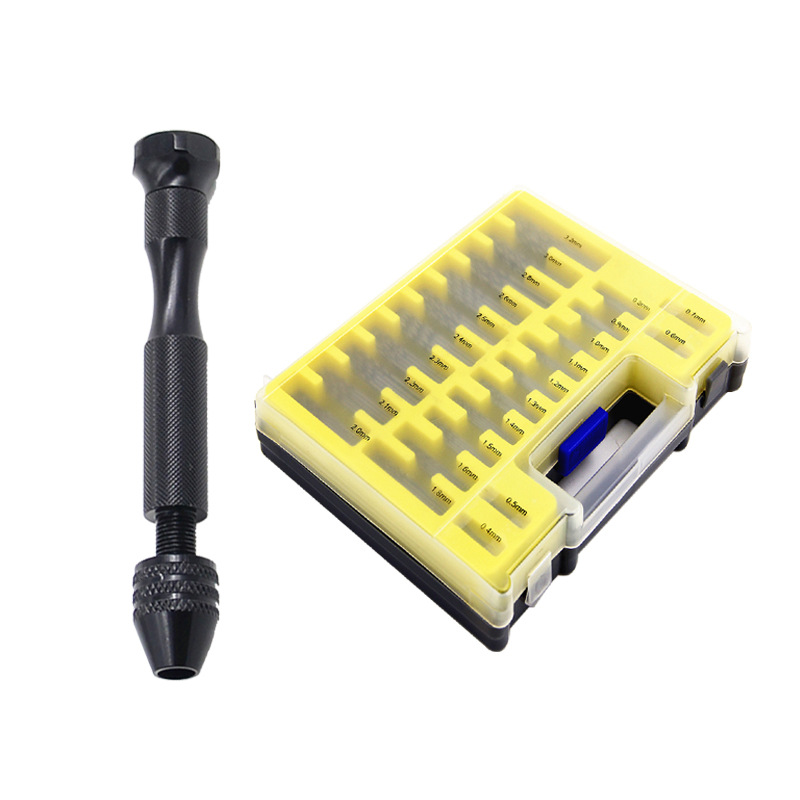 Wenwan ámbar mil ojos diamante Bodhi nogal Cross-border 0,3-3,4mm mano negro taladro manual de perforación