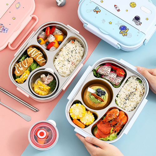 316 stainless steel insulated kindergarten lunch box for students, special children's lunch box with cartoon pattern