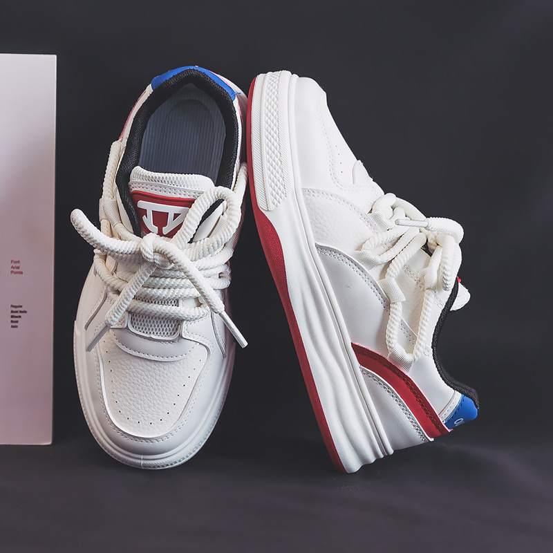 Little White 2024 Primavera Nuova edizione coreana Studente Versatile Casual Femminile Fondo piatto Instagram Sport Panda Board_voghion.com