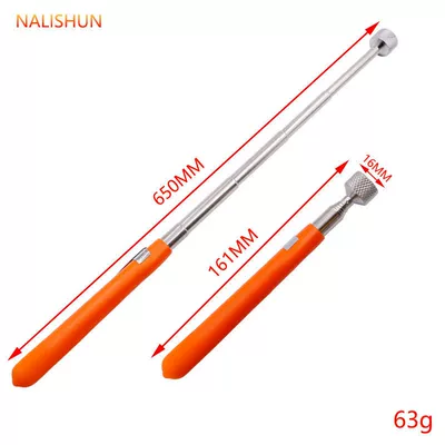 In stock supply magnetic retractable pickup car suction iron rod magnetic suction rod suction rod (Repair kit) - orange-leather-case