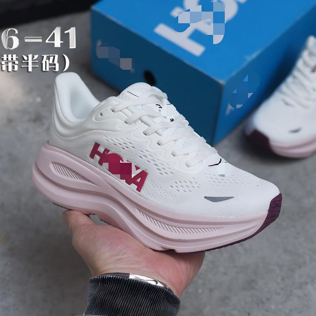 Putian cross-border sports shoes HKA women's shoes Bondi9 running shoes men's breathable shock-absorbing outdoor hiking shoes
