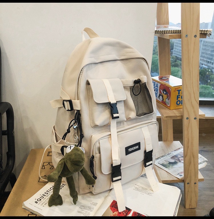 Mochila de mujer 2022 nuevo estilo coreano de gran capacidad estudiante de secundaria mochila de viaje de moda casual de los hombres