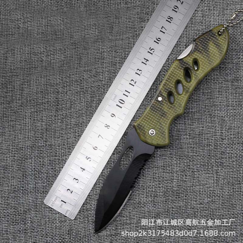 户外折叠刀  户外小刀随身防身野营刀具水果刀 不锈钢折叠刀