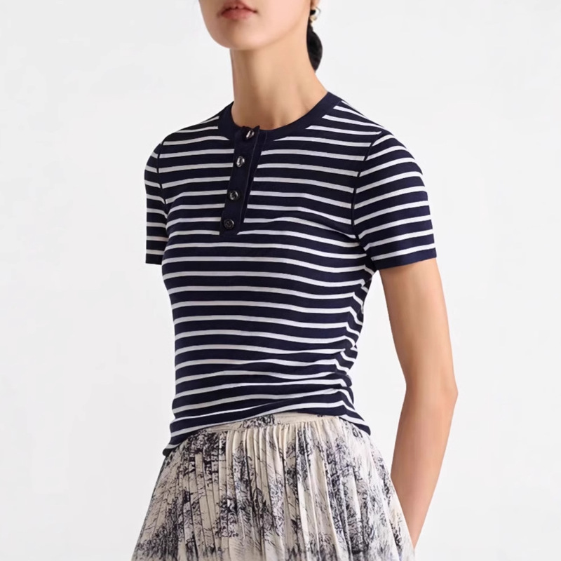 High-End Dijia Spring Tops Nanyou High-End Women's Wool Slim-Fit Premium Base Layer Knitwear