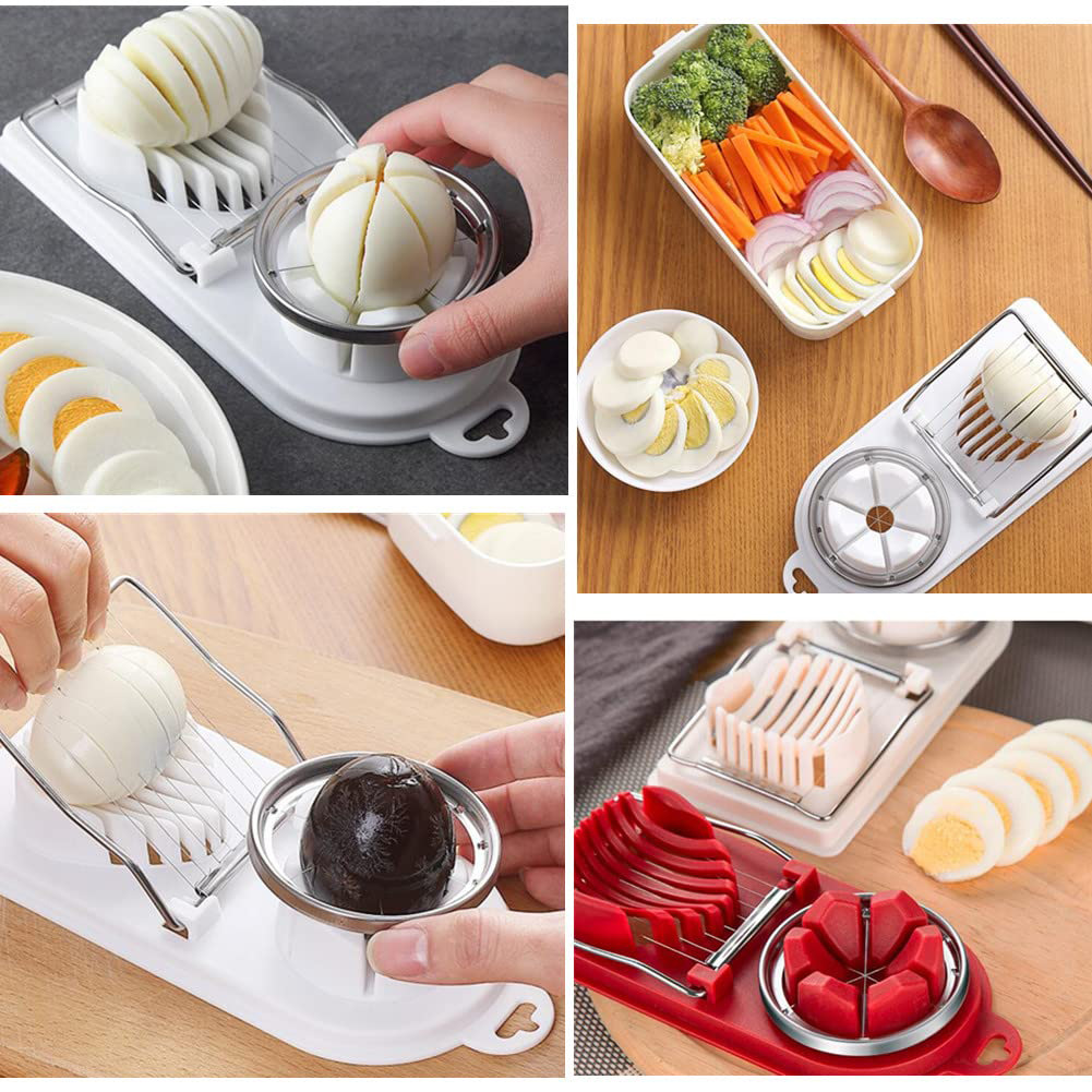 304 stainless steel eggshell egg yolk splitter two-in-one divider egg cutting tool egg cutter DIY salad
